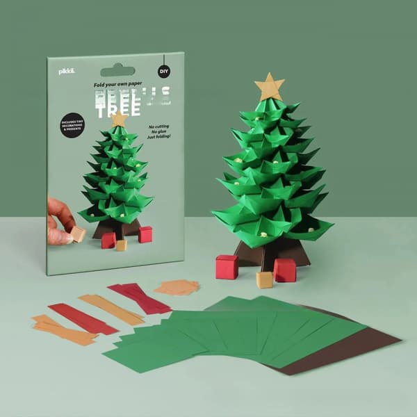 Juletræ Origami Sæt DIY Juletræ Origami Sæt