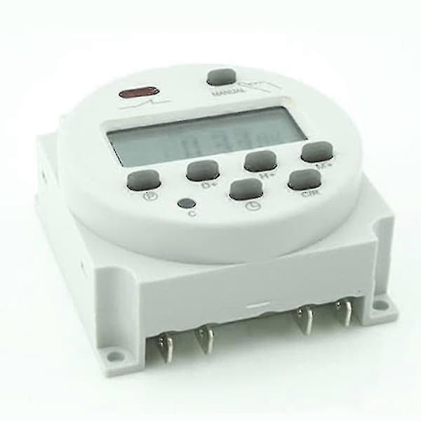 Evago Digital LCD Strøm Programmerbar Timer Tidsbryter DC 12V