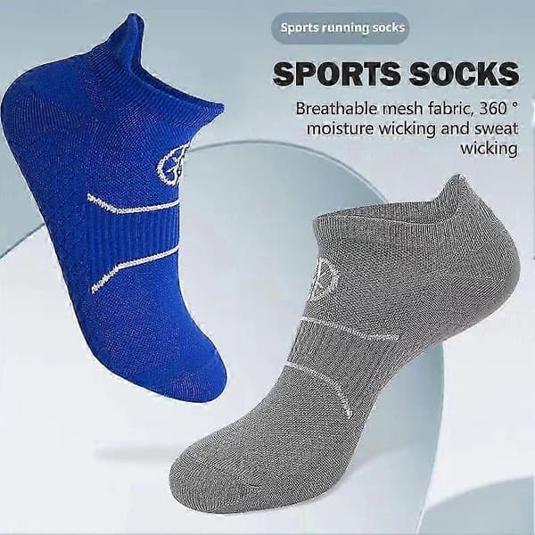 Ankelløpesokker for menn, atletiske polstrede lave E6M-sokker Sport I6S1[zd] Beige 1pair EU36-45