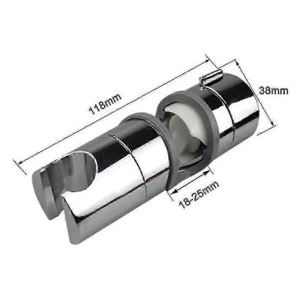 Justerbar dusjhodeholder for skyvestang, skinnehodebrakett