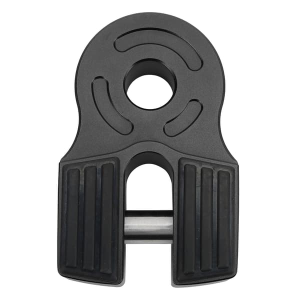 Winch Shacklefæste 30000Lbs Lastejernstift Gummibeskyttelse Universal til ATV Pickup Soft Shackel D Ring Sort