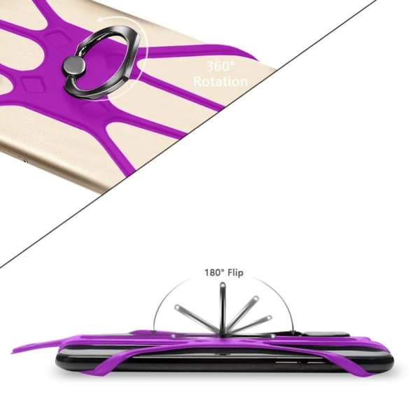 [zd]Praktisk mobilholder Ringholder Universal Svart