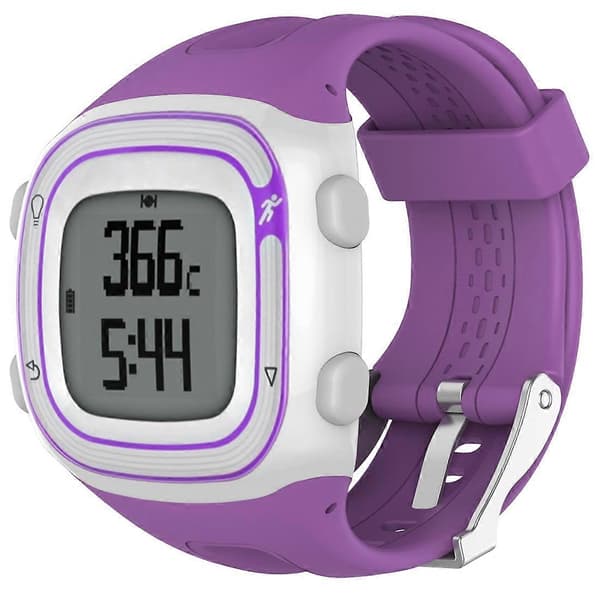 Silikoninen urheiluranneke Garmin Forerunner 10 / 15 -kelloon Purple