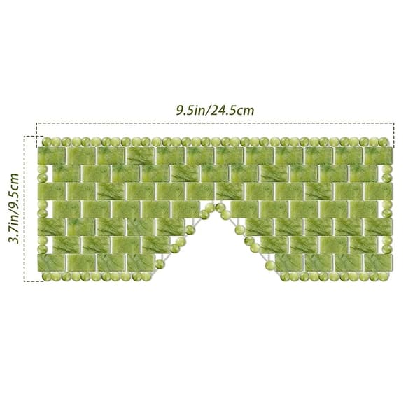 Luonnollinen Jade Silmänaamio Viilentävä Uni Silmä Kasvohoito Spa Naamio vihreä green 24.5*9.5cm