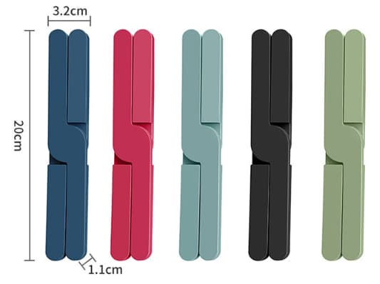 Rød af 4 Total Clearance Silikon Tripod, Foldbar Tripod