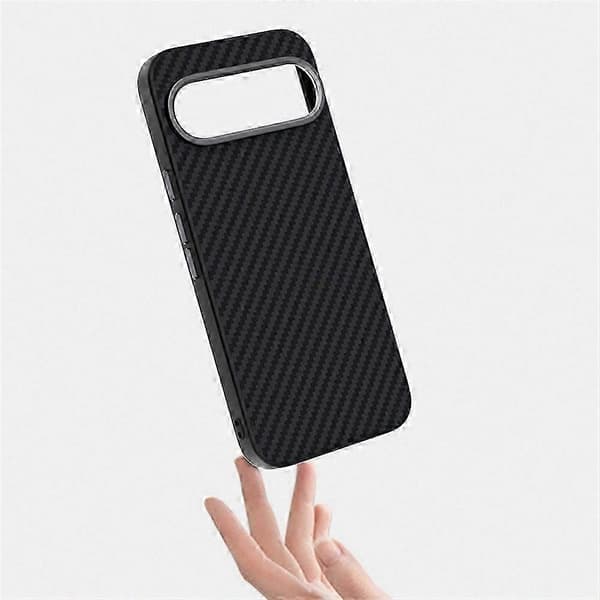 Bagsidecover med kulfibertekstur til Pixel 10 Pro / Pixel 10 Cover med MagSafe-kompatibilitet Black