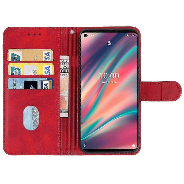 Wiko View 5 Läderfodral | Premium Skyddsfodral för Wiko View 5 Smartphone Red