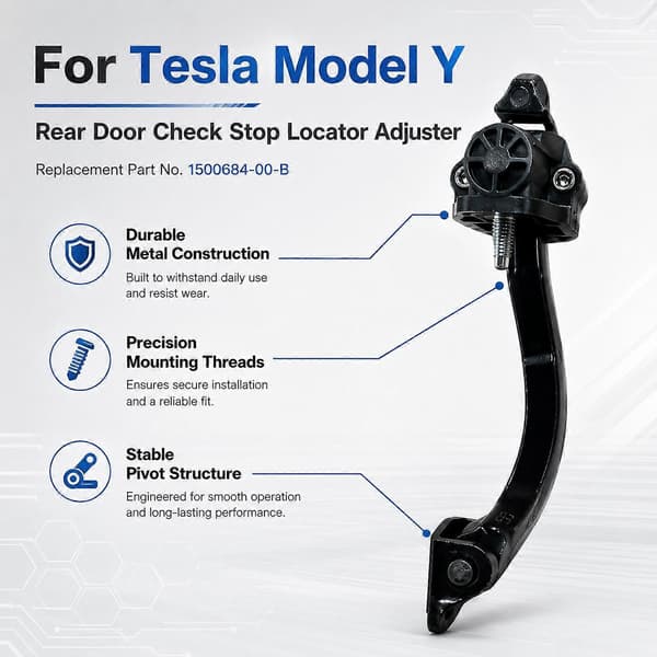For 2020-2025 Tesla Model Y Bakdørbegrenser 1500684-00-B Not Specified
