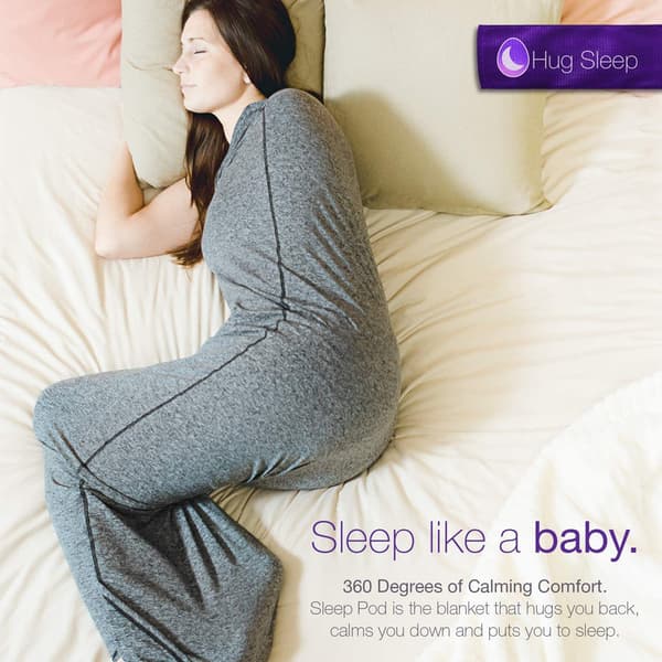 Hug Sleep, Sleep Pod Move-teppe for menn, kvinner, tenåringer og barn m 150*40cm