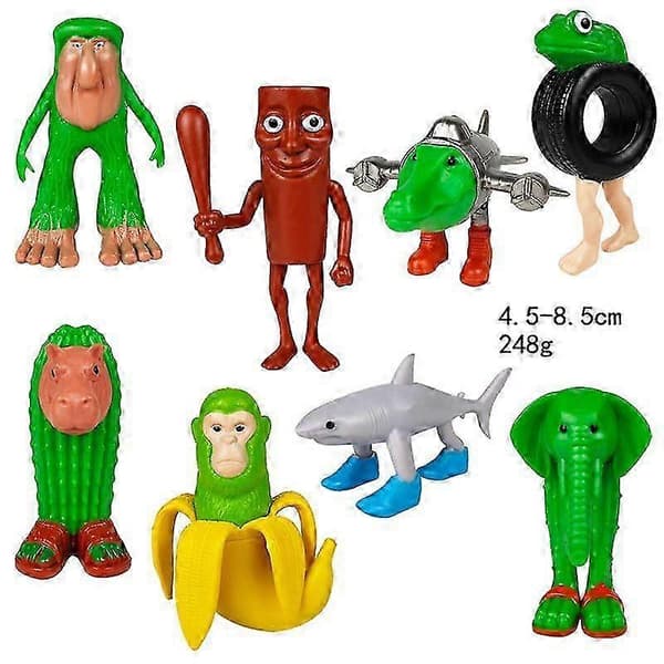 Tung Sahur Legetøjsfigurer Trallalero Trallalla Dukkemodel Set A 8Pcs