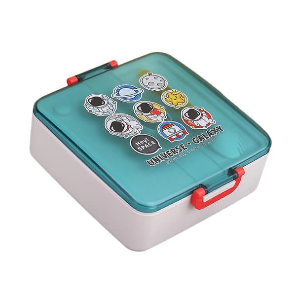 Bärbara Bento Box Matlådor Studenter Lunchbehållare Läckagesäker Matlåda Mikrovågs- och Diskmaskinssäker Vit[zd] White