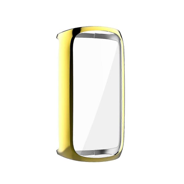 Galvaniserad Tpu Klockram Fodral Skydd För Fitbit Luxe Style E Other Smartwatch Model Gold
