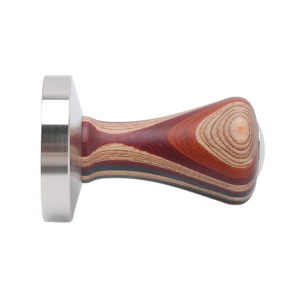 58mm Kaffetamper, Trehåndtak, Rustfri Stålbase, Fargerik Flat Pulverhammer[zd]