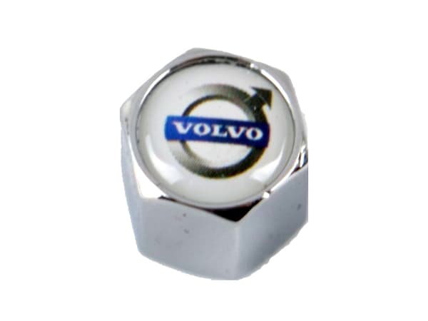 Ventilhætter Volvo 4 stk + nøglering i krom i eksklusivt sæt 45