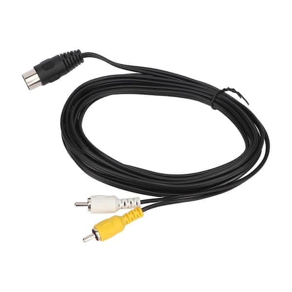 [zd] Hann DIN 8-pin til dobbel RCA-kabel (3m) for eldre lydsystemer