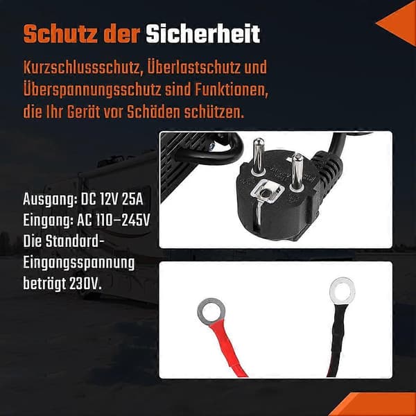 [zd]240V til 12V AC/DC Strømforsyningsadapter Transformer Strømforsyningsadapter til 5-8 KW Diesel Luftvarmer til Campingvogn EU Stik
