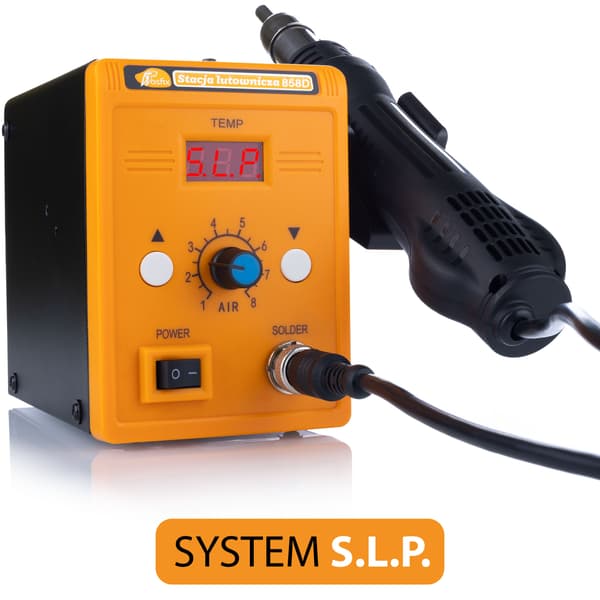 Loddeboltestasjon Varmluft 858D + 3 Dyser + Plast Sveisesett – 700W | 100-500°C | 5 Plasttyper