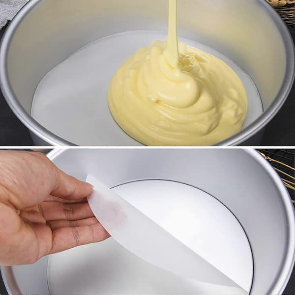 100 stk. bagepapircirkler 23 cm, non-stick bagepapir runde kageformforinger