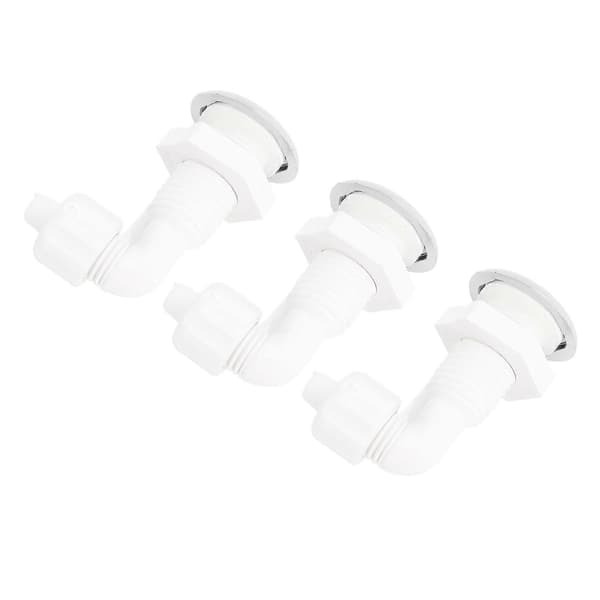 3 st bubbelbad roterande böjt luftmunstycke solid PVC bubbelbad luftstråle massage badkar munstycke för pool