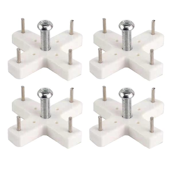 4 st spårlösa väggspikkrokar för gipsskivor och cement, 30g set