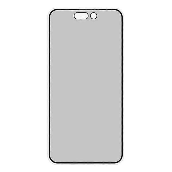 För iPhone 16 Plus Anti-Spion Högaluminium-Kiselglas Heltäckande Skärmskydd