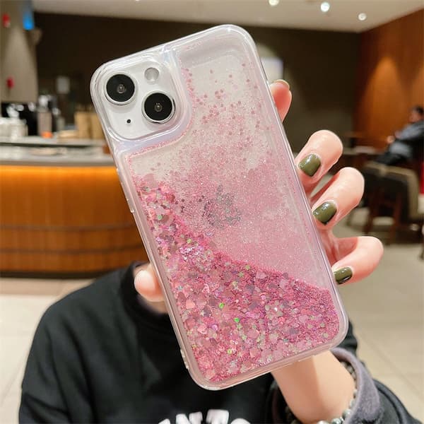[zd]Etui til iPhone 17 E Glitter Silikone Pink Noz28003