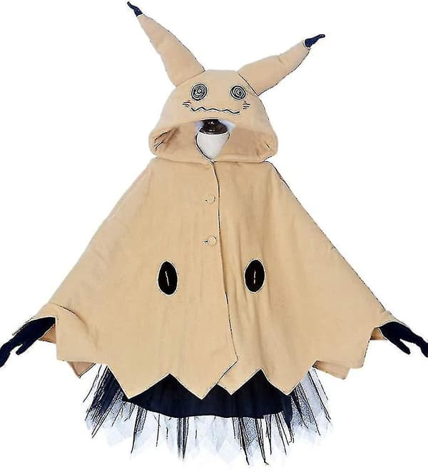Miccostumes Mimikyu-kappe til kvinder med nederdel, bælte og handsker 2XL