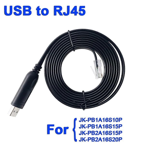 JIKONG BMS USB til RJ45-stik til JK-PB1A16S10P JK-PB1A16S15P Black