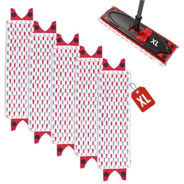 [zd]Vileda Ultramax XL Mopprefill 5-pakning Mikrofiber Gulvvaskeputer Kompatibel med Vileda