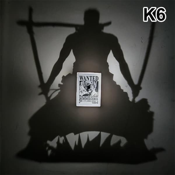 Uusi Zoro-seinävalaisinhahmolelu One Piece -anime-oheislaitteet lapsille T K6