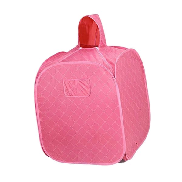 Portable Steam Sauna Tent Compatible with Home Use, Foldable Full Body Steamer with Adjustable Temperature - Good Pink