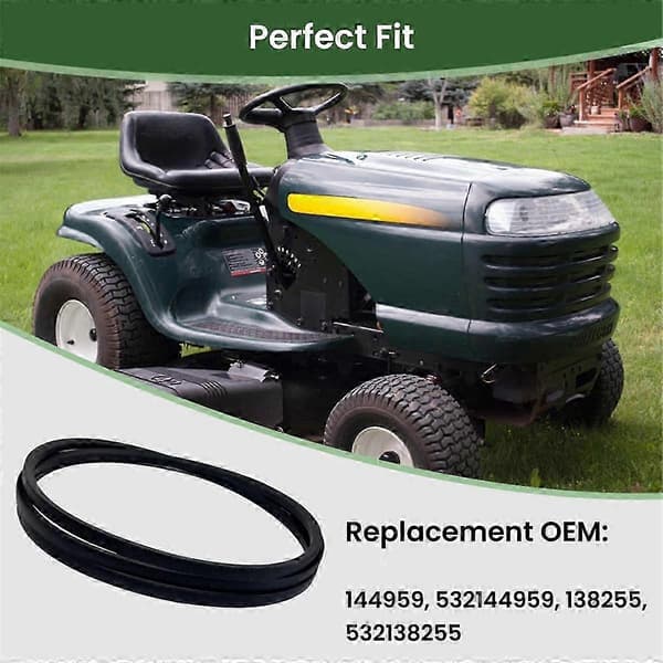 2-pak 144959 drivrem til LT1000 LT3000 DLT3000 42 tommer havetraktor, reservedele 532144959(1