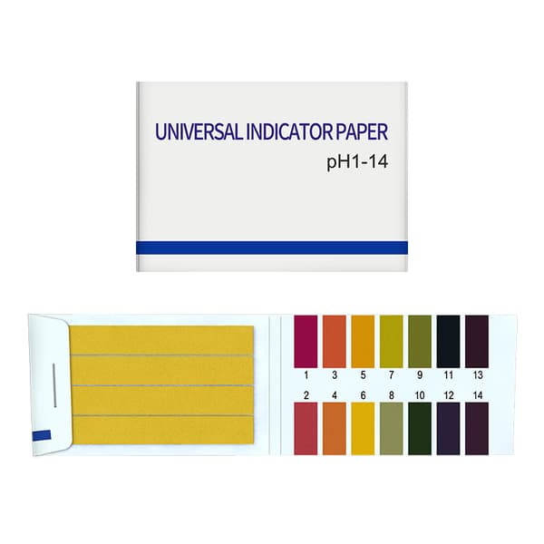 [zd]Lakmuspapir for pH-testing (1-14) 80 teststrimler Flerfarget 1-pakning MultiColor 8