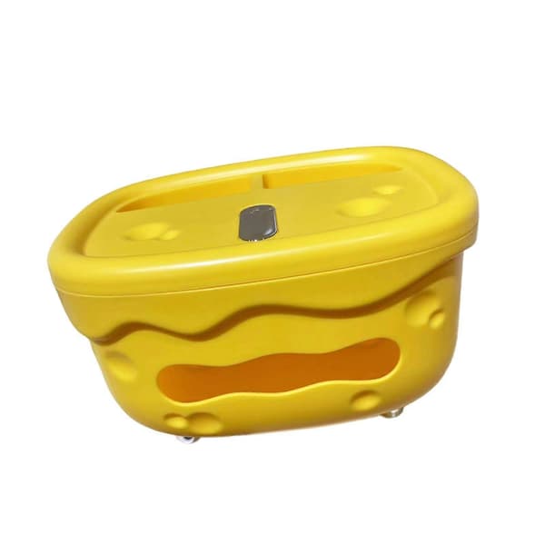 Vevboks Organizer Oppbevaring Moderne Multifunksjonell Vevdispenser med Penn Yellow