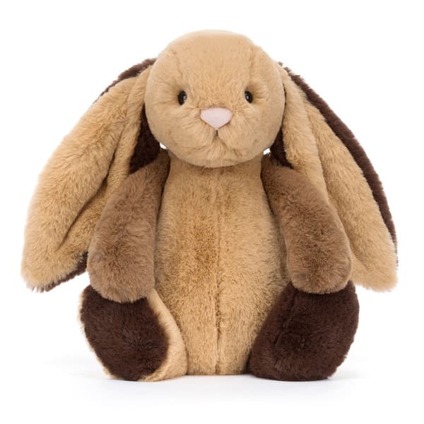 [zd]Jellycat 31 cm Bashful Patchwork Brun Kanin plysdyr