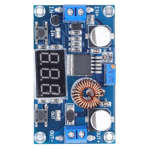 5A 75W DCDC Høyeffekts Buck-modul Justerbar Spenningsdisplaykonverteringsregulator XL4015