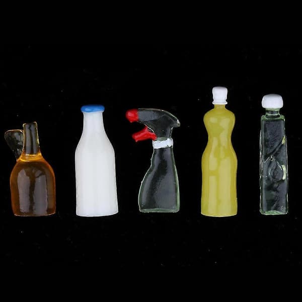Dockskåp Minikök Städset 6 Delar 5-pack Perfekt för Dekoration[zd]