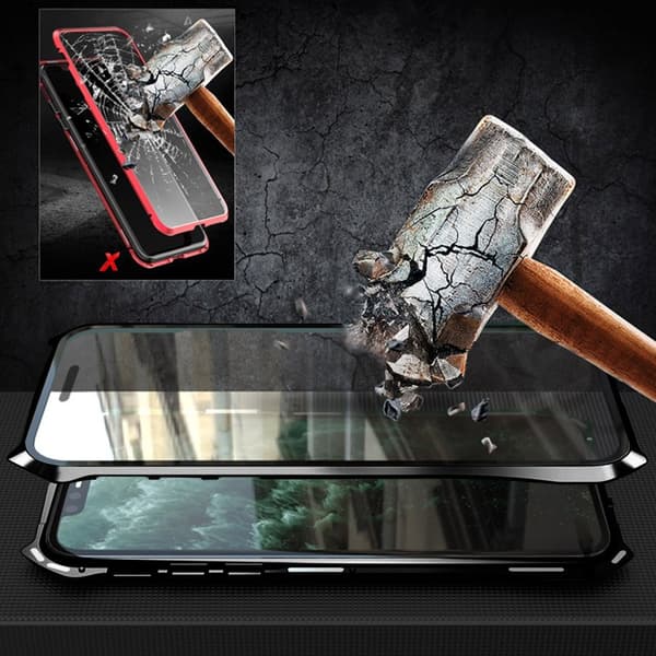 [zd]Luphie Bat iPhone 11 Pro Aluminium Bumper og Glas - Sort Black black