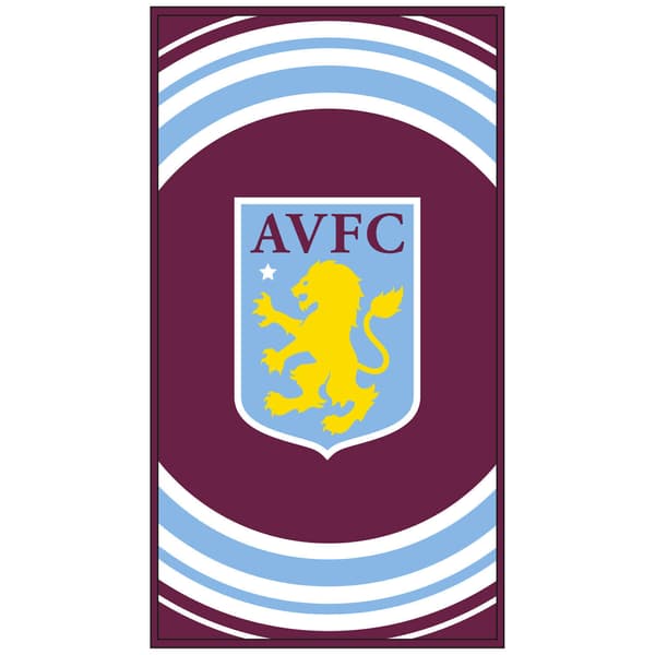 Aston Villa FC Pulse Badehåndkle One Size Vinrød/Hvit Maroon/White One Size