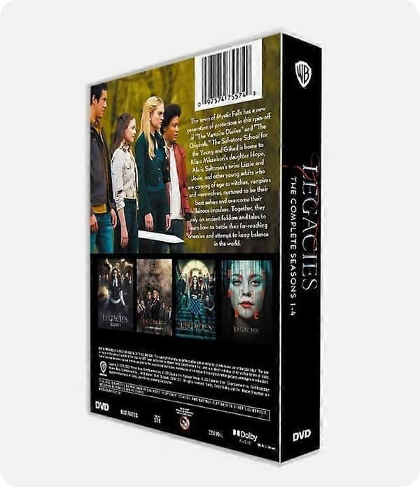 Legacies: The Complete Series Sesong 1-4 (DVD, 13-Disc Sett) Ny