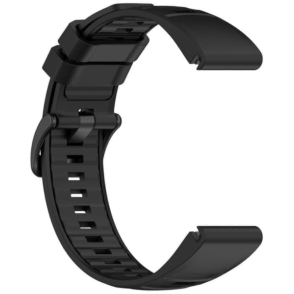 22mm Rem til Garmin Fenix 8 47mm/Fenix E 47mm/Quatix 7 Pro Universal Silikone Urrem Multicolor Multicolor Black