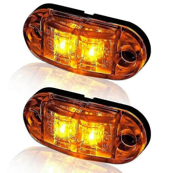 LED-sidomarkeringslys Universal positionslys til lastbil, trailer, varevogn, campingvogn, lastbil, bil, bus yellow