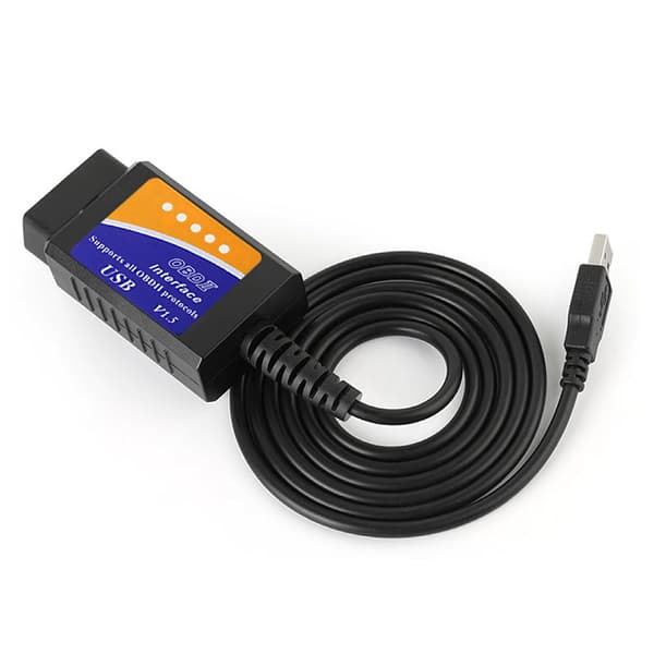 Forscan ELM327 USB-modificeret OBD2-scanner V1.5 MS-CAN HS-CAN fejlkodelæser til Ford.