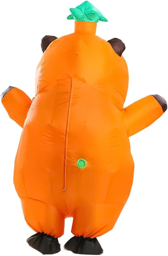 Oppblåsbart Capybara-kostyme for voksne, oppblåsbart Halloween-kostyme, morsomt oppblåsbart dyrekostyme