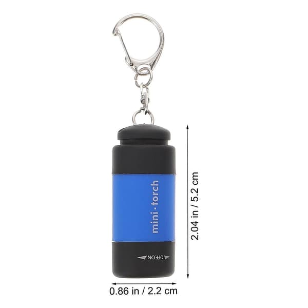 4 kpl Mini Avaimenperä LED-taskulamppu USB-ladattava avaimenperätaskulamppu[zd] 5.20X2.20X2.20CM