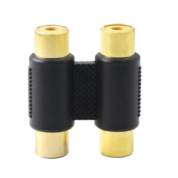 2RCA hun til hun kobling - RCA dobbelt hun adapter, 4 stk