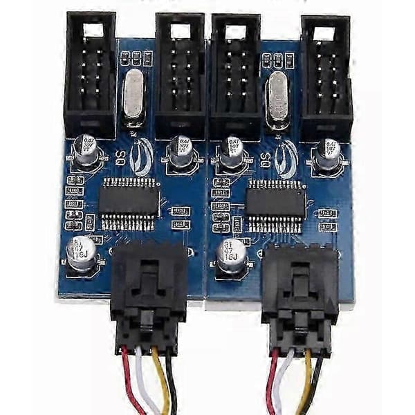 Hovedkort USB 9-pinners header 1 til 4 splitter portmultiplikator 30 cm forlengelseskabel