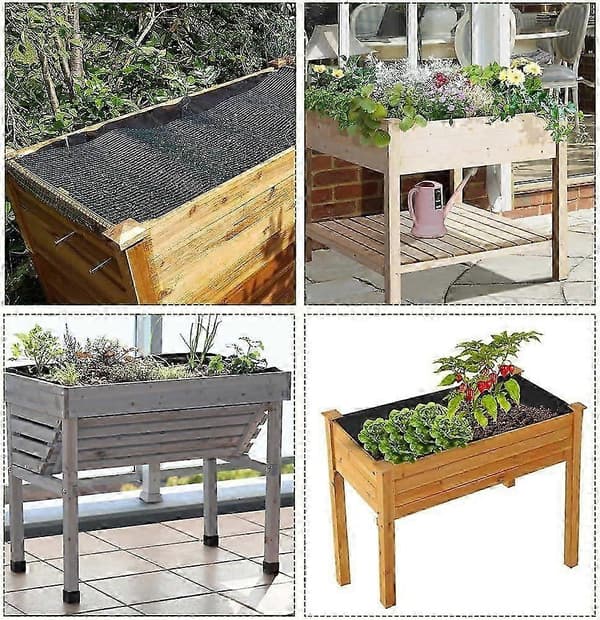 Upphöjd rabattfoder av non-woven tyg för grönsaker med ogräsförebyggande och vattendränering