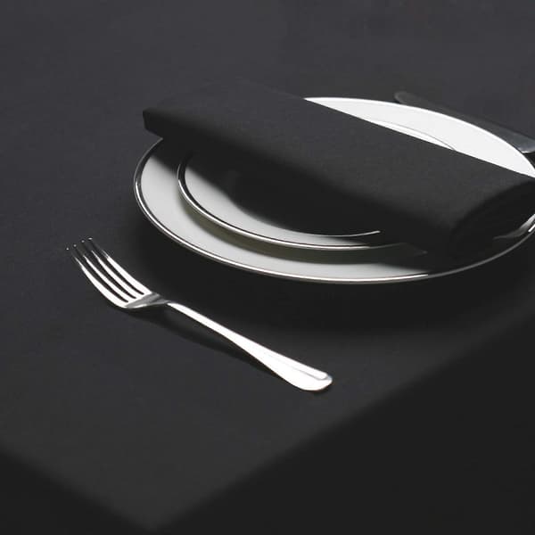 Amalfi Rund Dug Black One Size