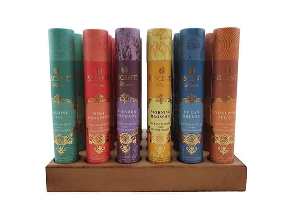 Rökelse med hållare 30-pack olika dofter Lila Purple Lavender Ros